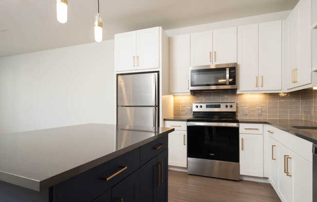 Kitchen with Stainless Steel Appliances