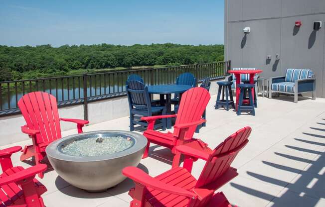 Rooftop Lounge at Lake Jonathan Flats, Chaska, Minnesota