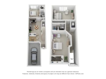 3 beds, 2 baths, 1,196 sqft, $2,195