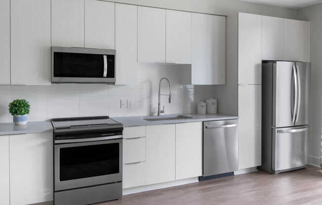 Kitchen with Stainless Steel Appliances