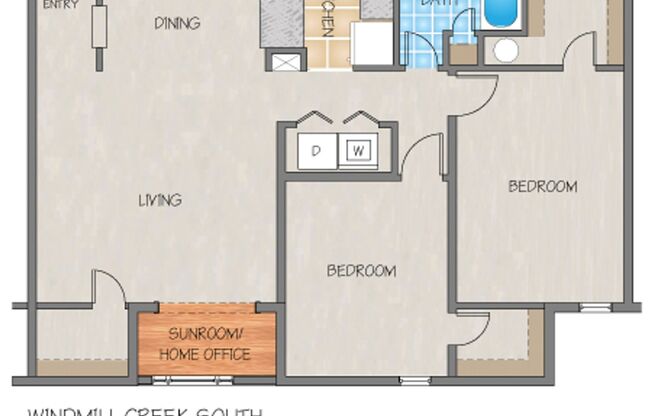 2 beds, 1 bath, 968 sqft, $1,285, Unit C220
