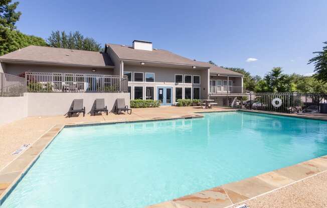 This is a photo of the pool area at The Biltmore Apartments, in Dallas, TX.