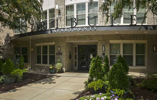 the building where the apartment is located at The Tribute, North Carolina