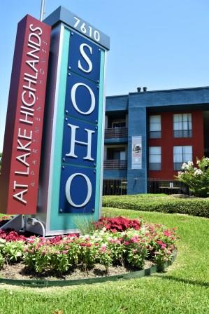 Soho Apartments signage