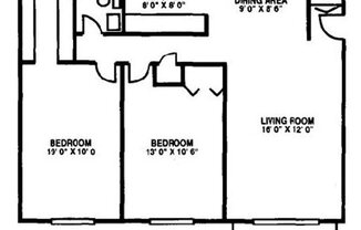 2 beds, 1 bath, 890 sqft, $1,525