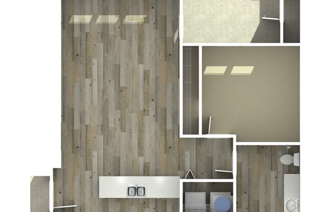 1 bed, 1 bath, 758 sqft, $1,041