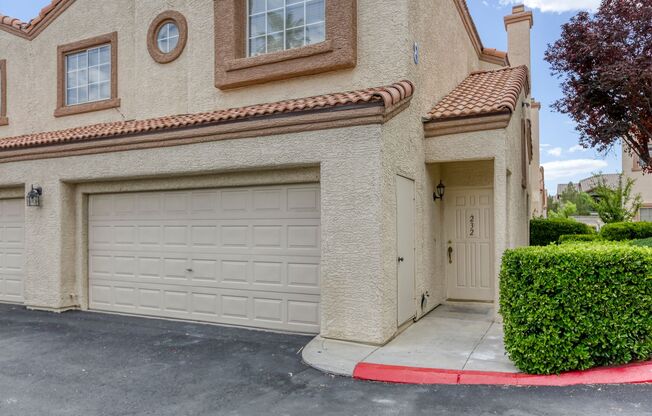 2 bedroom condo with RARE attached 2 car garage!