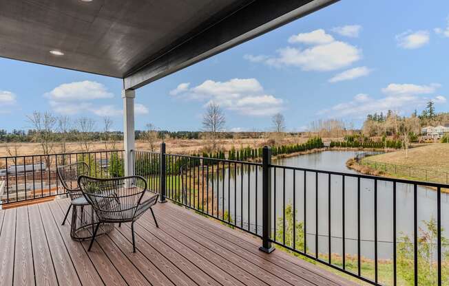 Large Private Patios & Balconies at Thrive at Green Mountain, Camas, Washington