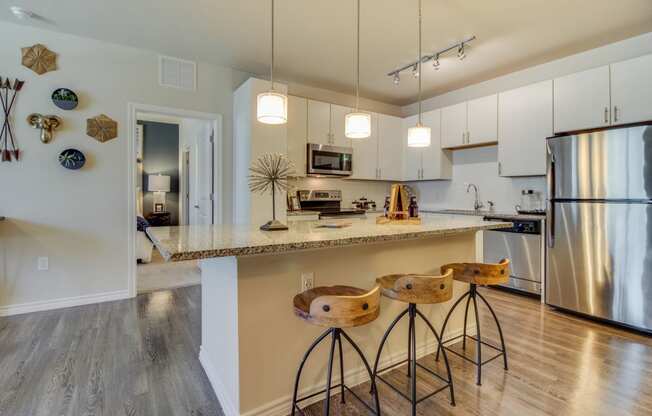 Gourmet Kitchens with Stainless Steel Appliances at Windsor Republic Place, 5708 W Parmer Lane, Austin