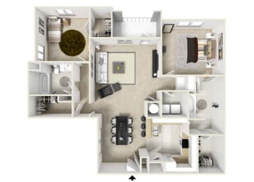 2 beds, 2 baths, 1,362 sqft, $1,800