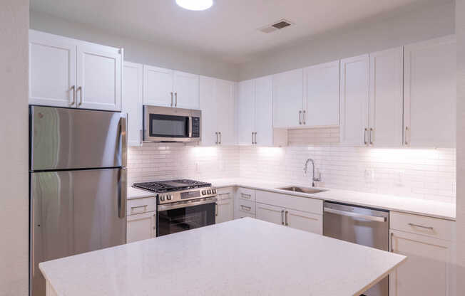 Kitchen with Stainless Steel Appliances