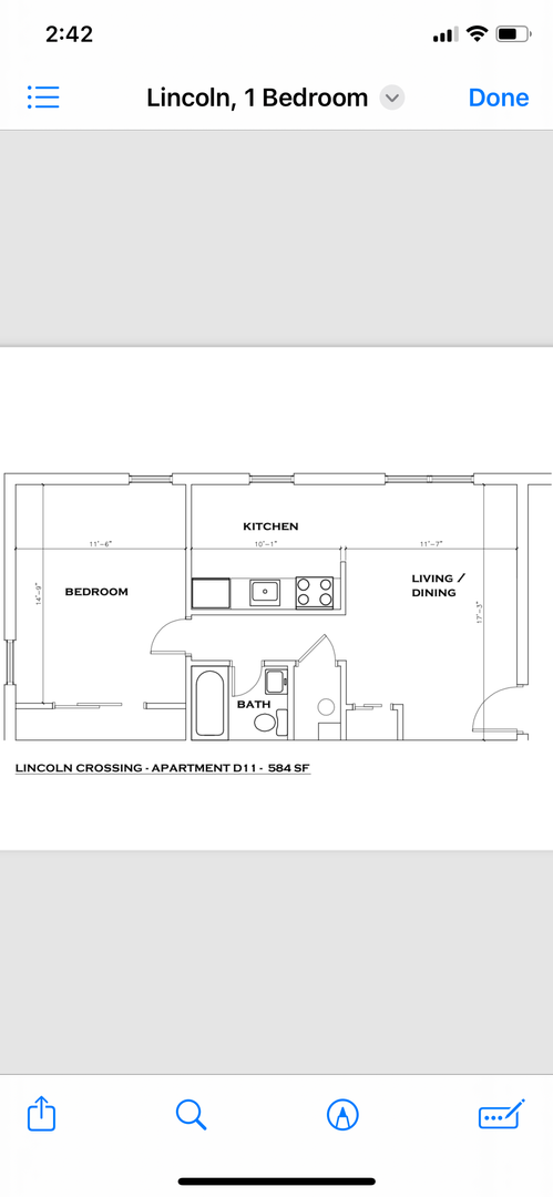 1 bed, 1 bath, 600 sqft, $1,125, Unit A08