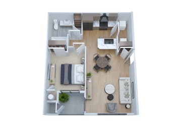 1 bed, 1 bath, 657 sqft, $1,345