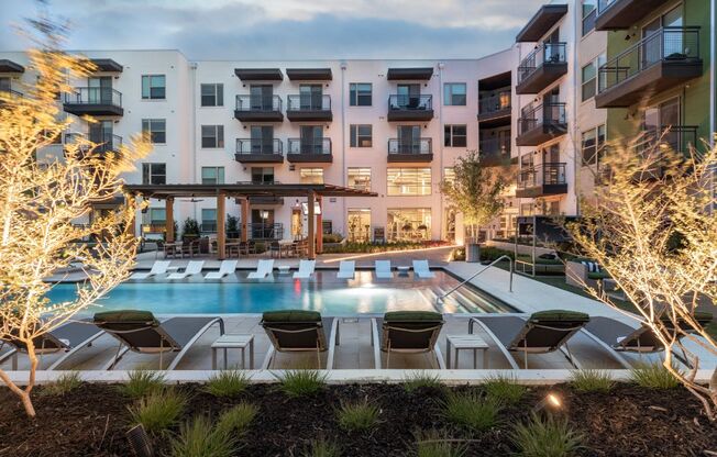 resort-style pool  in our luxury west dallas apartments