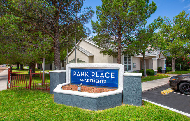 Monument Sign at Park Place Apartments in Las Cruces New Mexico