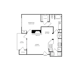 1 bed, 1 bath, 806 sqft, $1,446