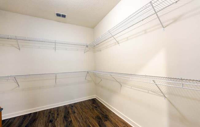 our apartments have a walk in closet  at Fusion, Jacksonville, Florida