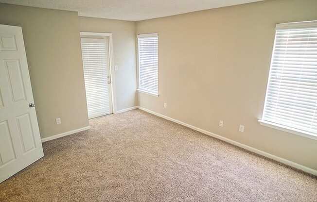 Bedroom at the Hampton Center Apartments in Hampton VA