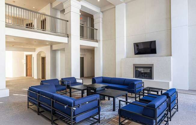 Cabana with tv and ample seating - Monterra Las Colinas Apartments