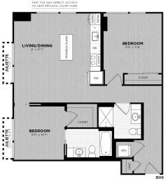 2 beds, 2 baths, 928 sqft, $3,678