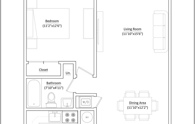 1 bed, 1 bath, 700 sqft, $2,300, Unit 216