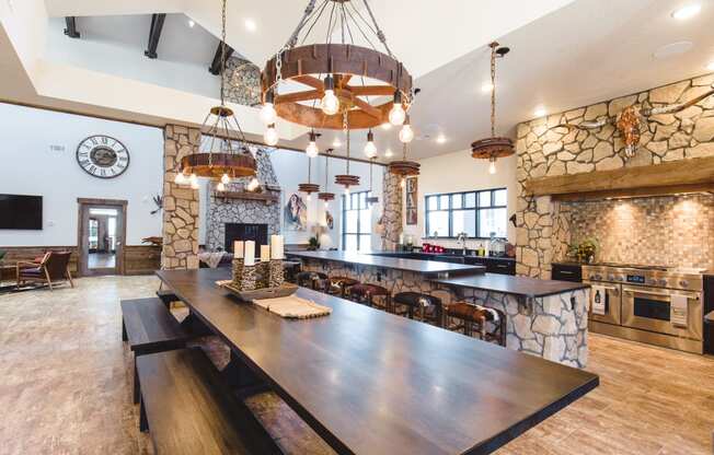 Demonstration Kitchen in Clubhouse