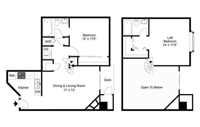 1 bed, 2 baths, 890 sqft, $1,800, Unit 302