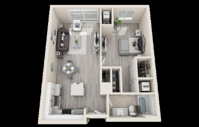 1 bed, 1 bath, 810 sqft, $1,891