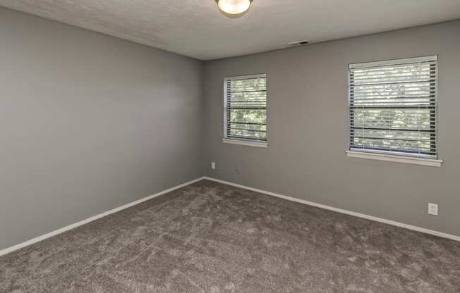 Large carpeted bedrooms at Terrace Garden Townhomes