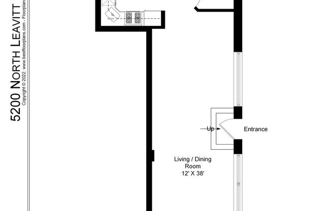 1 bed, 1 bath, 877 sqft, $1,935, Unit 5200L-G
