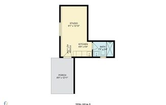 Studio, 1 bath, 234 sqft, $1,700, Unit 1676 Blue Jay Unit B