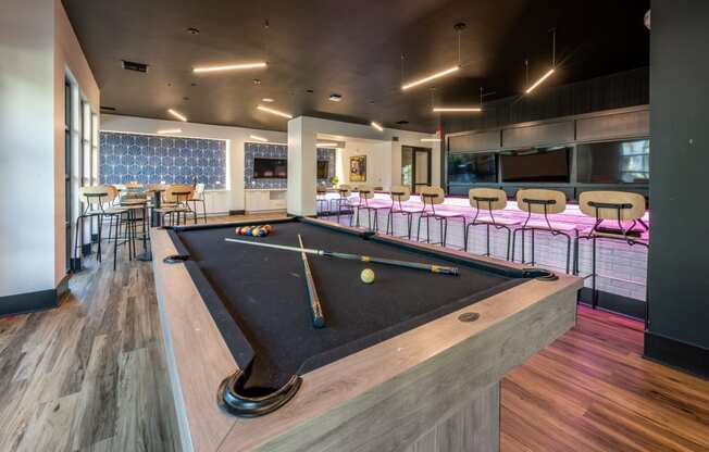 Billiards Table at 19 South Apartments, Kissimmee, Florida
