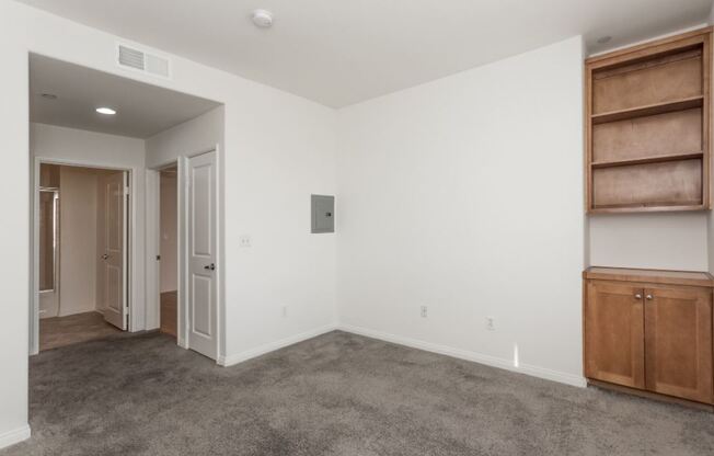 Carpeted Living Area at 7393 West Manchester Avenue, Los Angeles, CA, 90045