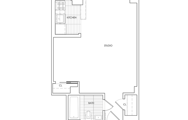 Studio, 1 bath, $3,895, Unit 11E