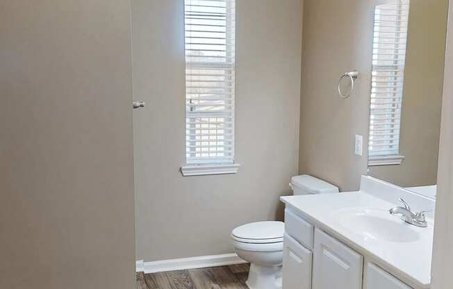 bathroom with a toilet and sink