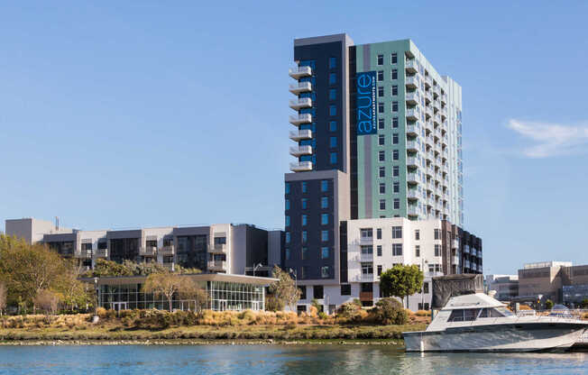 View of Azure Apartments from Mission Bay