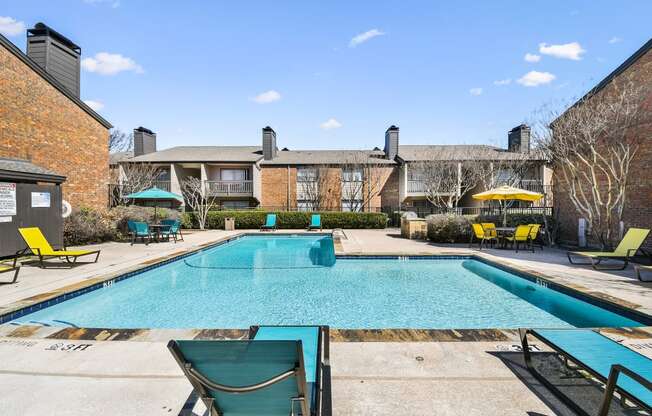 Pool Area at Davenport Apartments in Dallas, TX