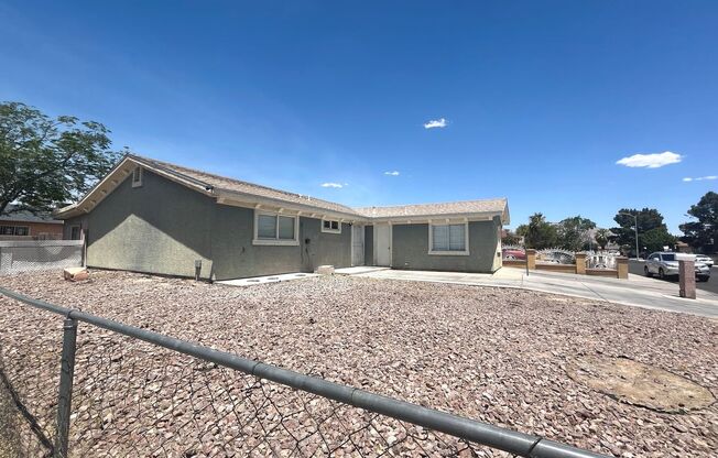single story, 4 bed, 2 bath, RV parking, NO HOA