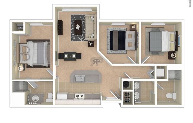 3 beds, 2 baths, 939 sqft, $1,563