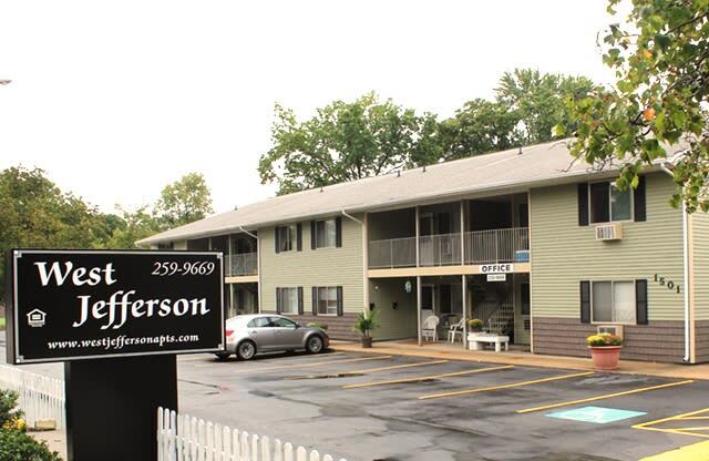 Signage located in Front of West Jefferson Apts