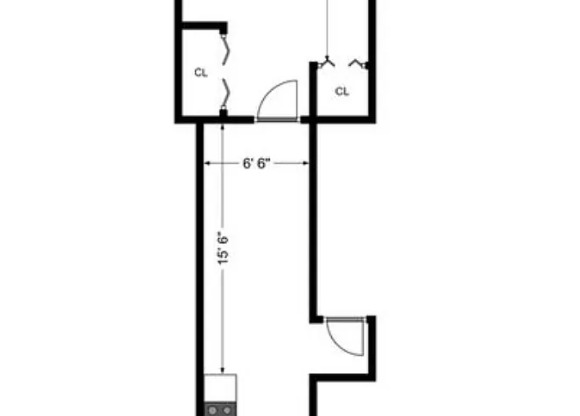 1 bed, 1 bath, $3,300, Unit 3