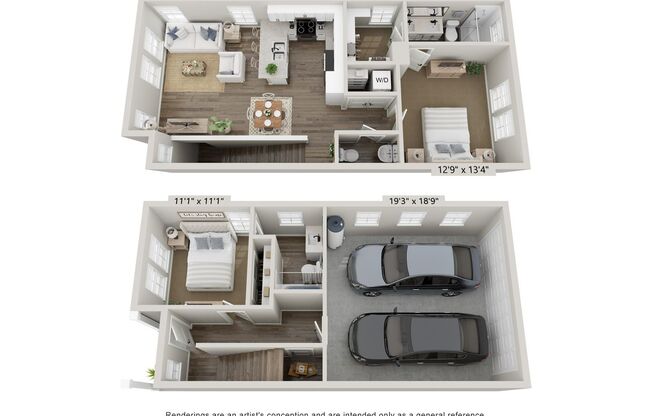 2 beds, 2.5 baths, 1,148 sqft, $1,850, Unit 4500 Colosseum Way