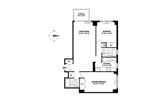 2 beds, 2 baths, 1,000 sqft, $7,500, Unit 10B