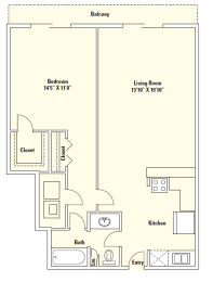 1 bed, 1 bath, 863 sqft, $1,291