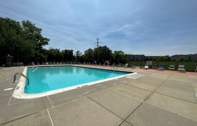 Glimmering Pool at Autumn Lakes Apartments and Townhomes, Mishawaka, IN