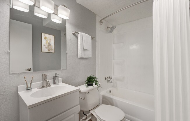 Elevate your lifestyle at Crossings @ 501 Apartments with modern bathrooms that combine style and functionality. Enjoy sleek finishes, ample storage, and a serene atmosphere. Schedule a tour today and see your new home!