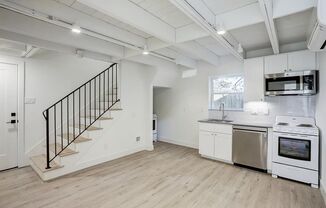 East End: Beautiful 2 story efficiency apartment in a newly built home. Bathroom finishes and fixtures carefully chosen for modern sensibilities. All kitchen appliances are brand new with stainless finish. The home is built with high-efficiency insulation