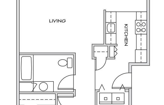 2 beds, 1 bath, 832 sqft, $1,450, Unit 2850-302