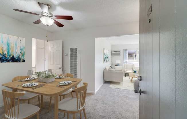 Dining Area of a 1 bedroom at Nutwood East Apartments