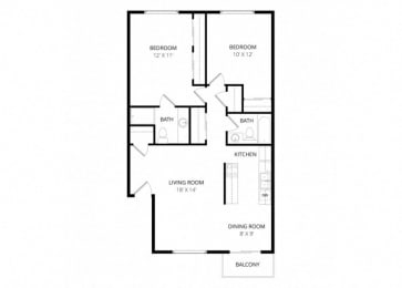 2 beds, 2 baths, 1,000 sqft, $1,960
